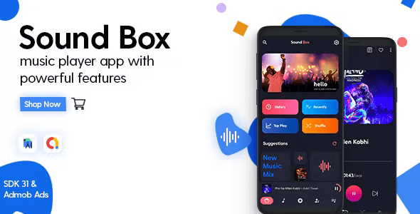 Sound Box - Pro Music Player - Android App with - Admob Ads